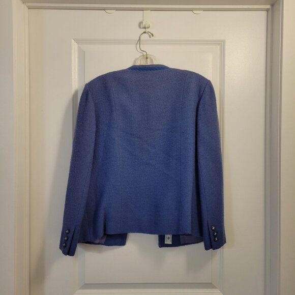Luxury Vintage - Auckie Sanft - Pure Virgin Wool 2 Piece Tweed Set - Round Neck - Picture 4 of 16